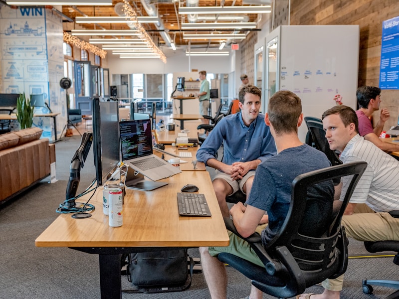 Professional team working on security solutions